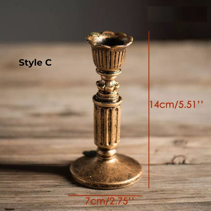 Stornfield | AuricGlow – Rustic candle holder with elegant luxury for a timeless look
