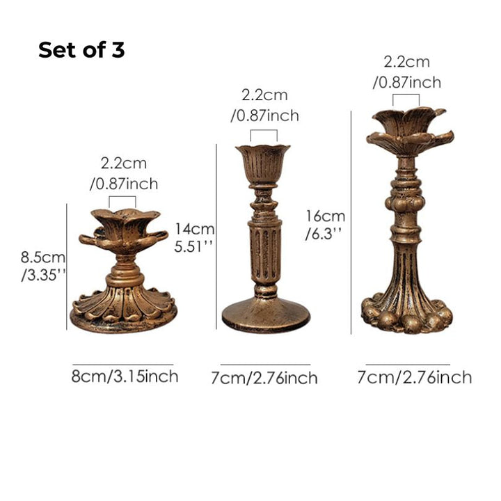 Stornfield | AuricGlow – Rustic candle holder with elegant luxury for a timeless look