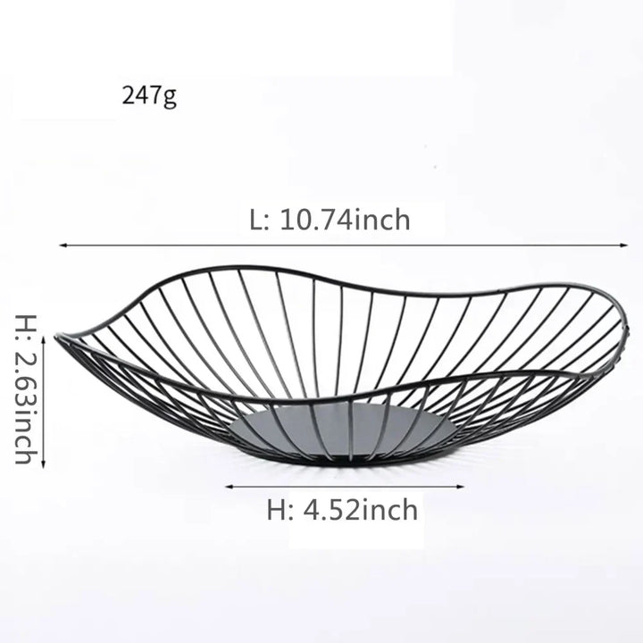 Stornfield | Fruit Basket – Iron – Hollow Drainage Basket – Living Room Decoration