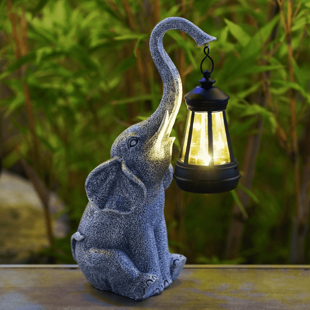 Atmospheric Solar Lamp for the Garden - Elephant Glow | Stornfield