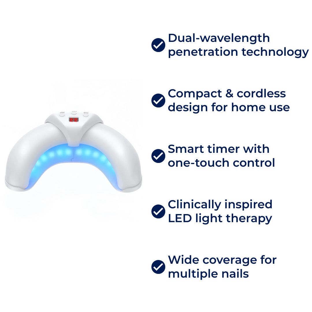 FungiFree | Laser Device for Nail Fungus - Dual Wavelength Penetration - Compact Home Use - Stornfield Fungal Nail Recovery