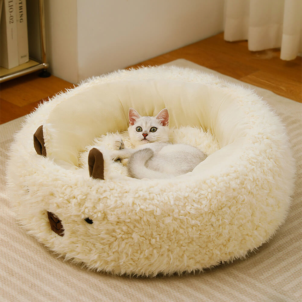 Alpaca-Shaped Pet Bed Ultra-Soft Warm Supportive Design | Stornfield