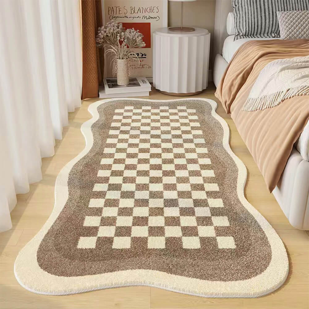 Stornfield | Irregular Plaid Faux Cashmere Cozy Night Rug