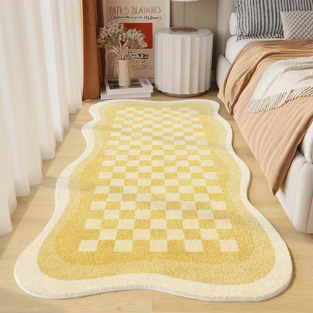 Stornfield | Irregular Plaid Faux Cashmere Cozy Night Rug