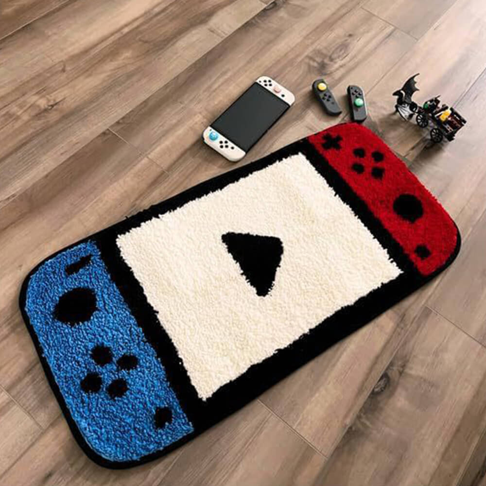 Stornfield | Game Controller Shaped Faux Cashmere Printed Rug