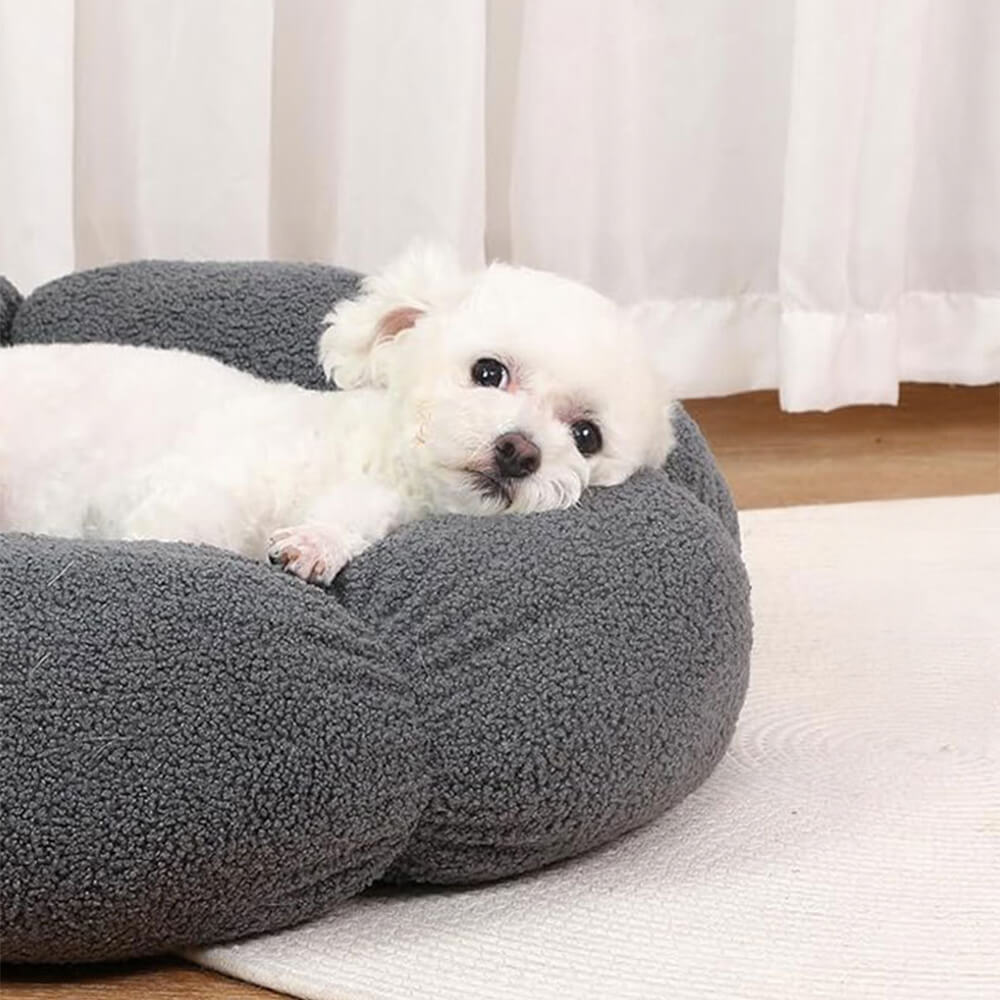 Stornfield | Flower Heat Washable Decorative Dog and Cat Bed with Full Support
