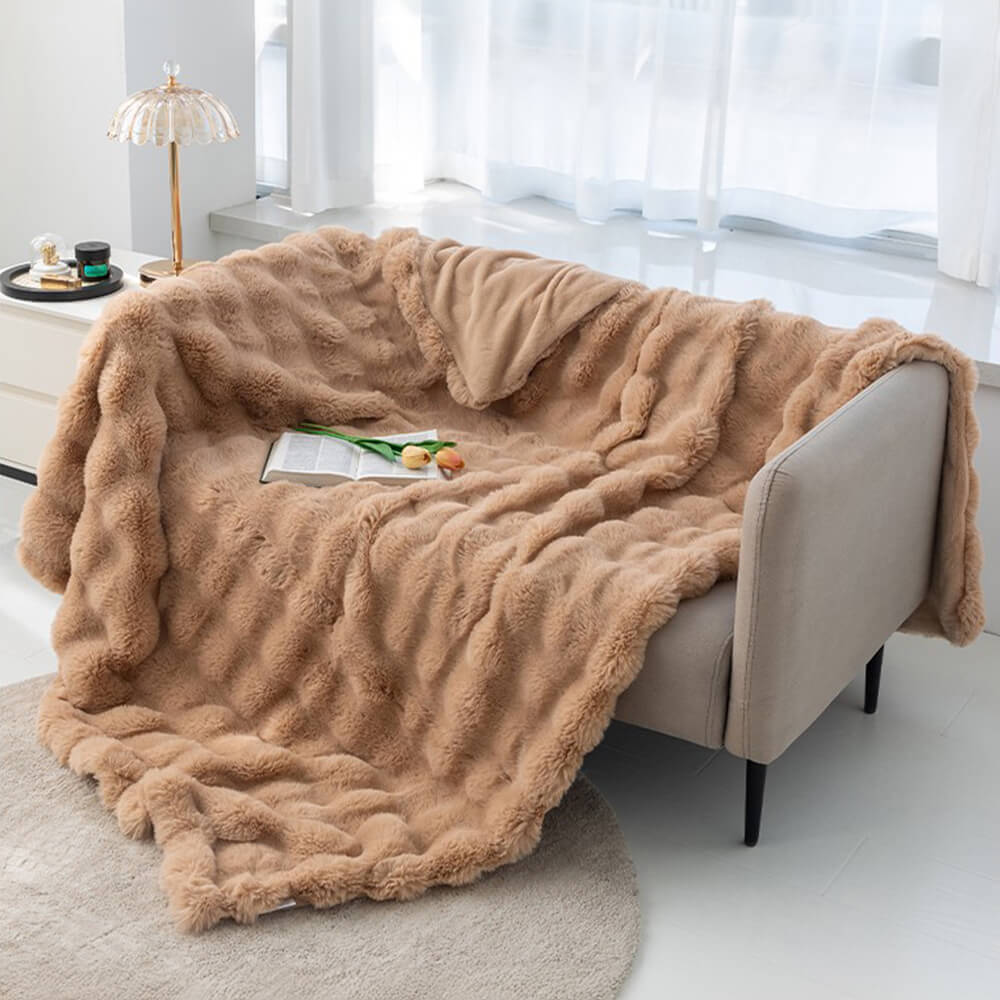 Stornfield | Premium Double Layer Thick Faux Lamb Fur Blanket