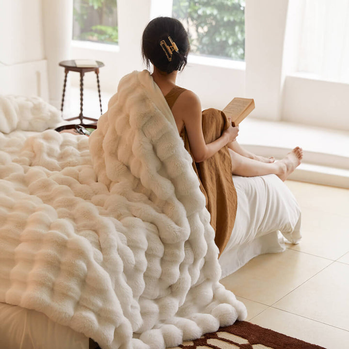 Stornfield | Premium Double Layer Thick Faux Lamb Fur Blanket