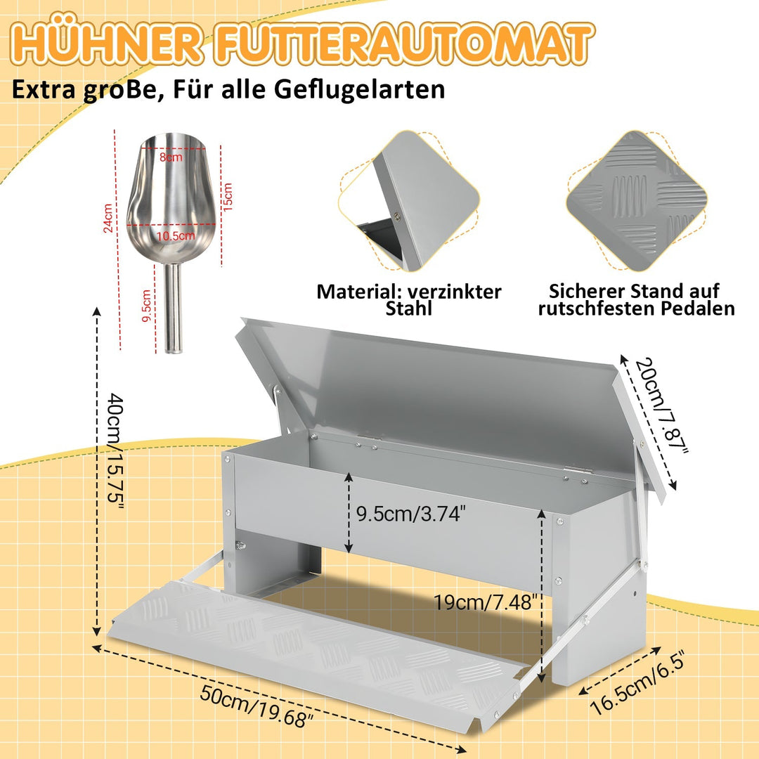Feed dispenser feeder with gloves 5kg | Stornfield