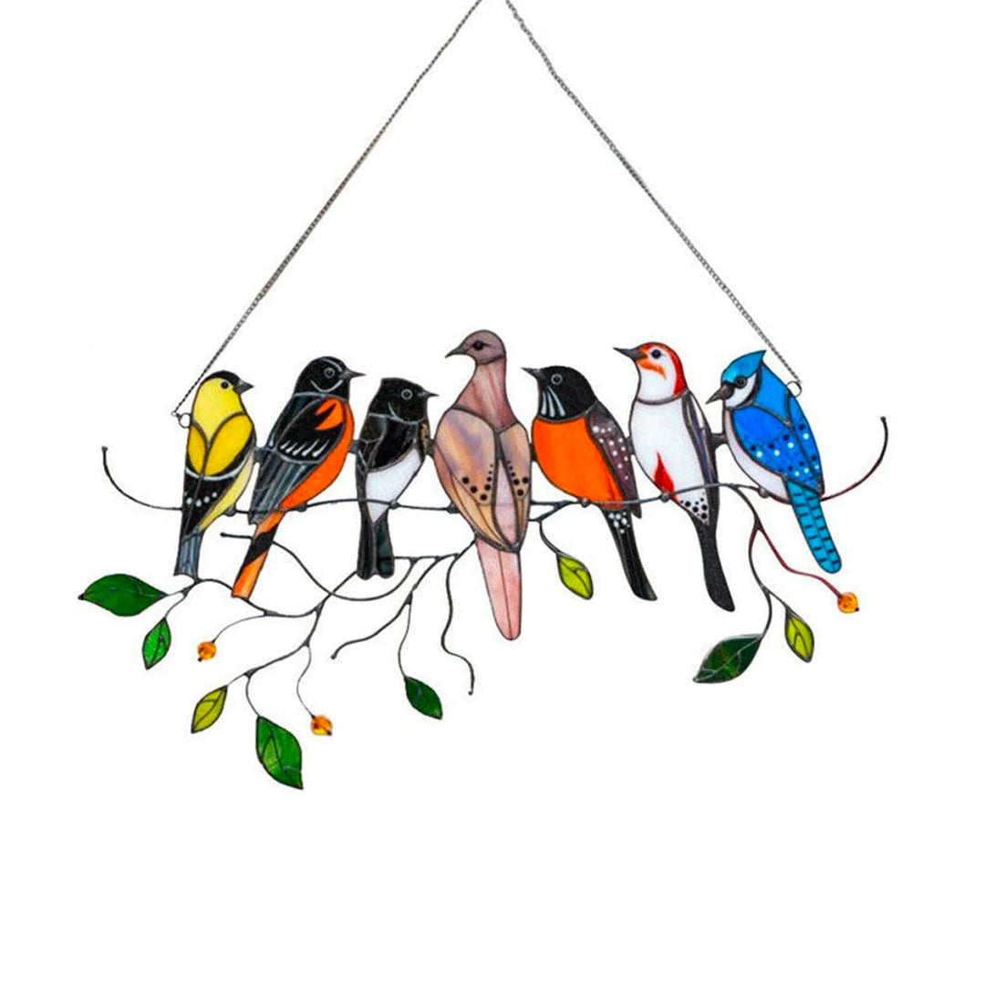 Stornfield | Stained Glass Bird Suncatcher - Francia