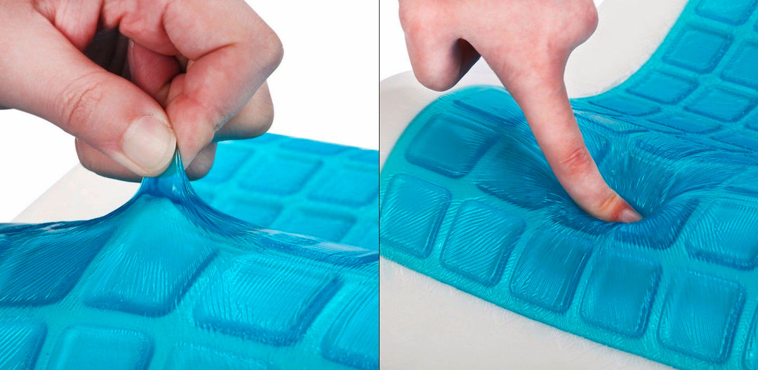 SNAPNAP Gel foam pillow with head recess + cooling gel pads, 50 x 30 cm, height 10 cm, ergonomic and hypoallergenic | Stornfield