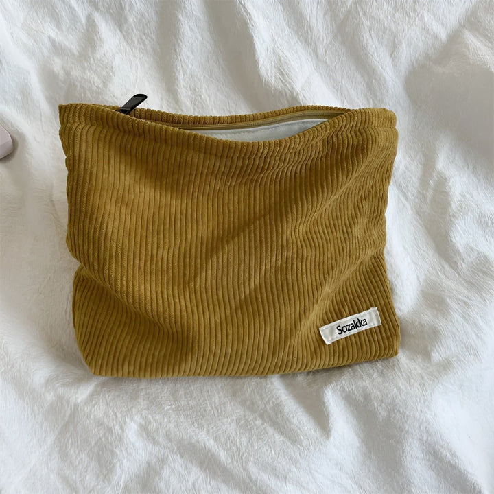 CorduroyGlam Bag - Cord Spacious Organizer Bag for Cosmetics | Stornfield