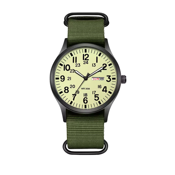 Stornfield | Men’s Rugged Outdoor Watch – Waterproof Military-Style Stainless Steel Timepiece