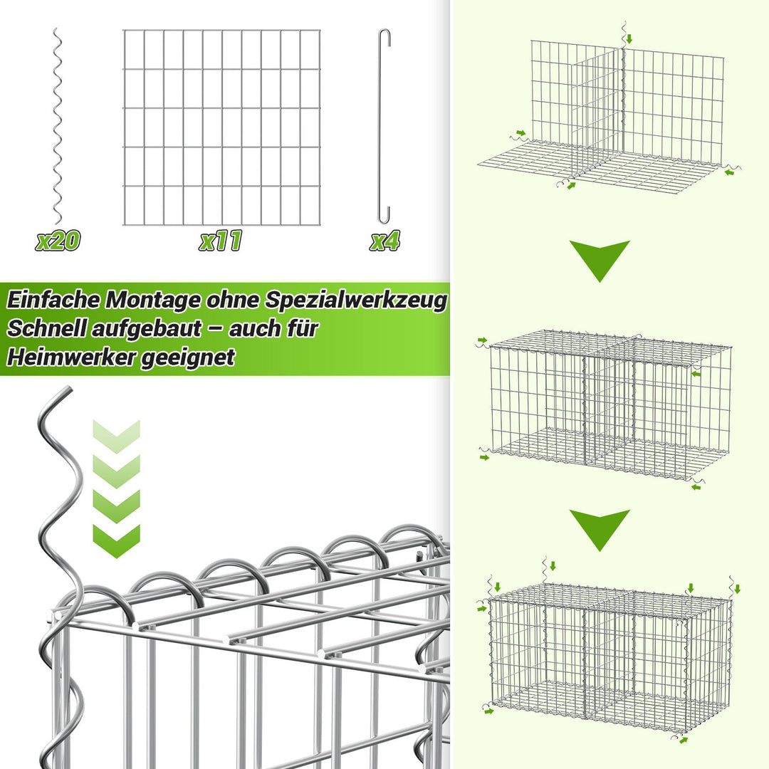 Gabions Gabion baskets Metal Galvanized Gabion fence | Stornfield
