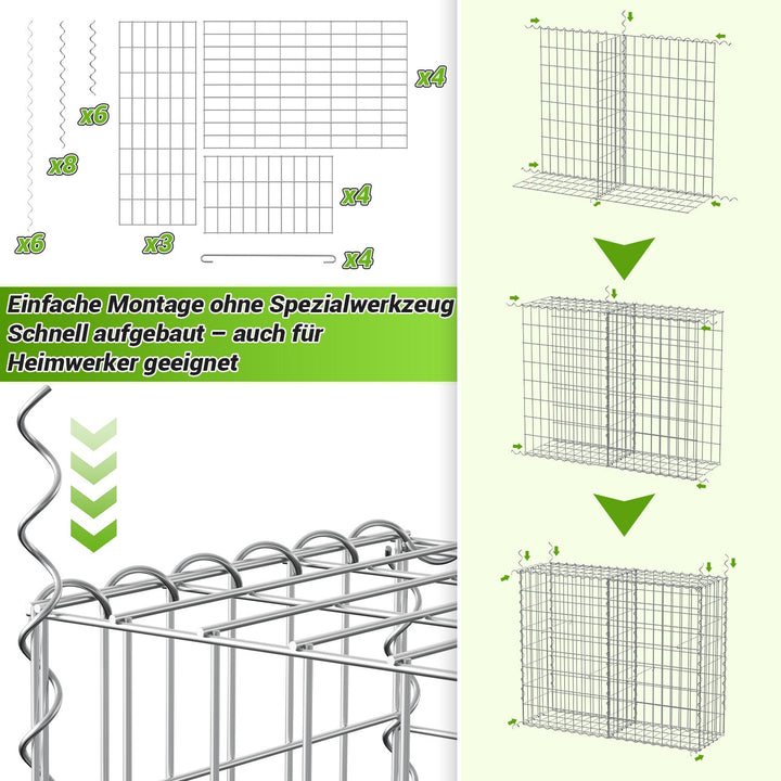 Gabions Gabion baskets Metal Galvanized Gabion fence | Stornfield