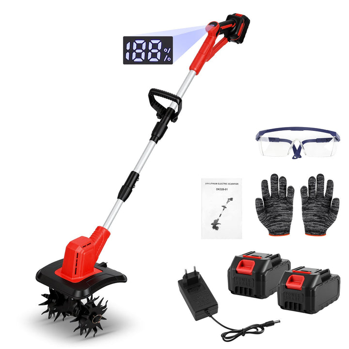 400W Battery Garden Tiller with 2 Batteries Portable | Stornfield