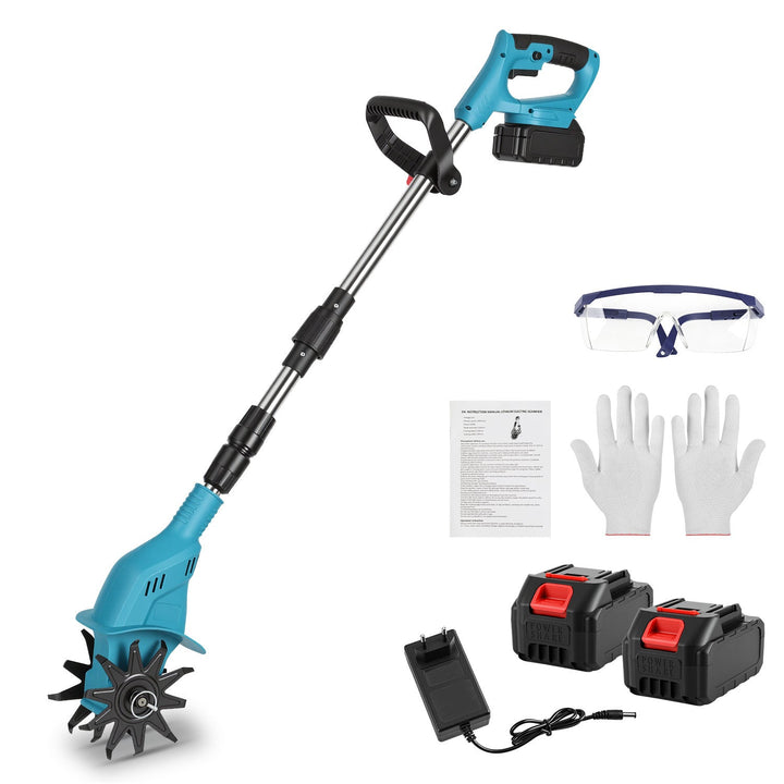 550W Battery Garden Cultivator with 2 Batteries Portable | Stornfield
