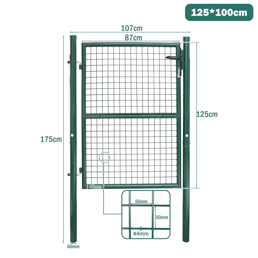 Garden gate Garden door Green Incl. lock | Stornfield