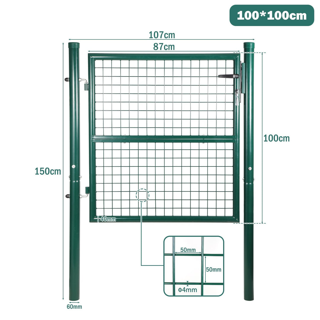 Garden gate Garden door Green Incl. lock | Stornfield