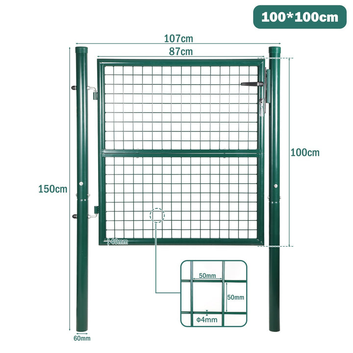 Garden gate Garden door Green Incl. lock | Stornfield