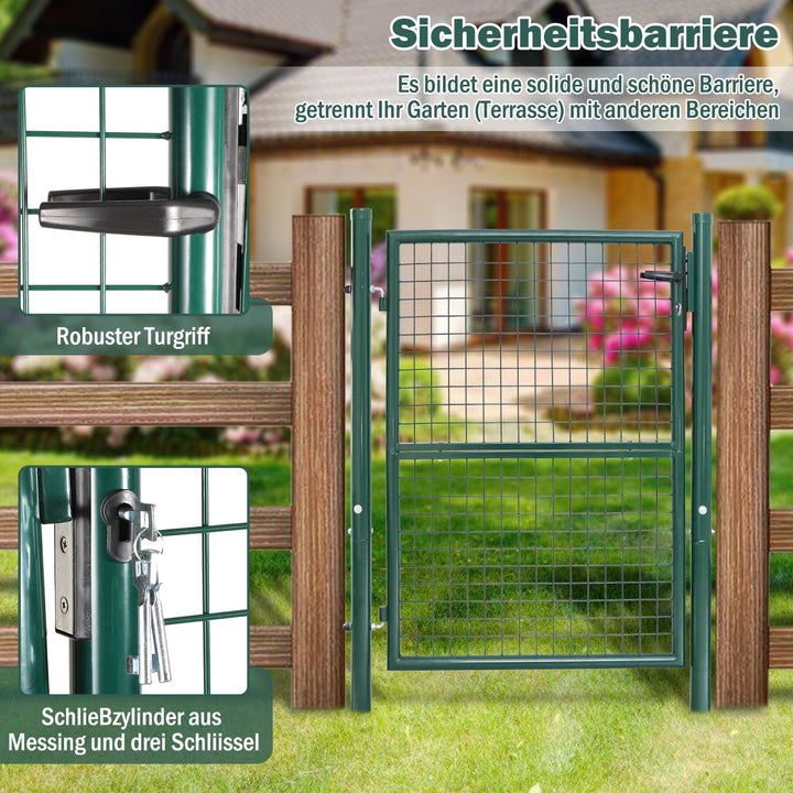 Garden gate Garden door Green Incl. lock | Stornfield