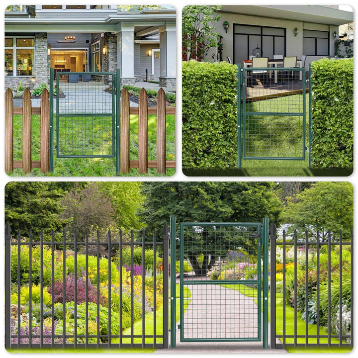 Garden gate Garden door Green Incl. lock | Stornfield