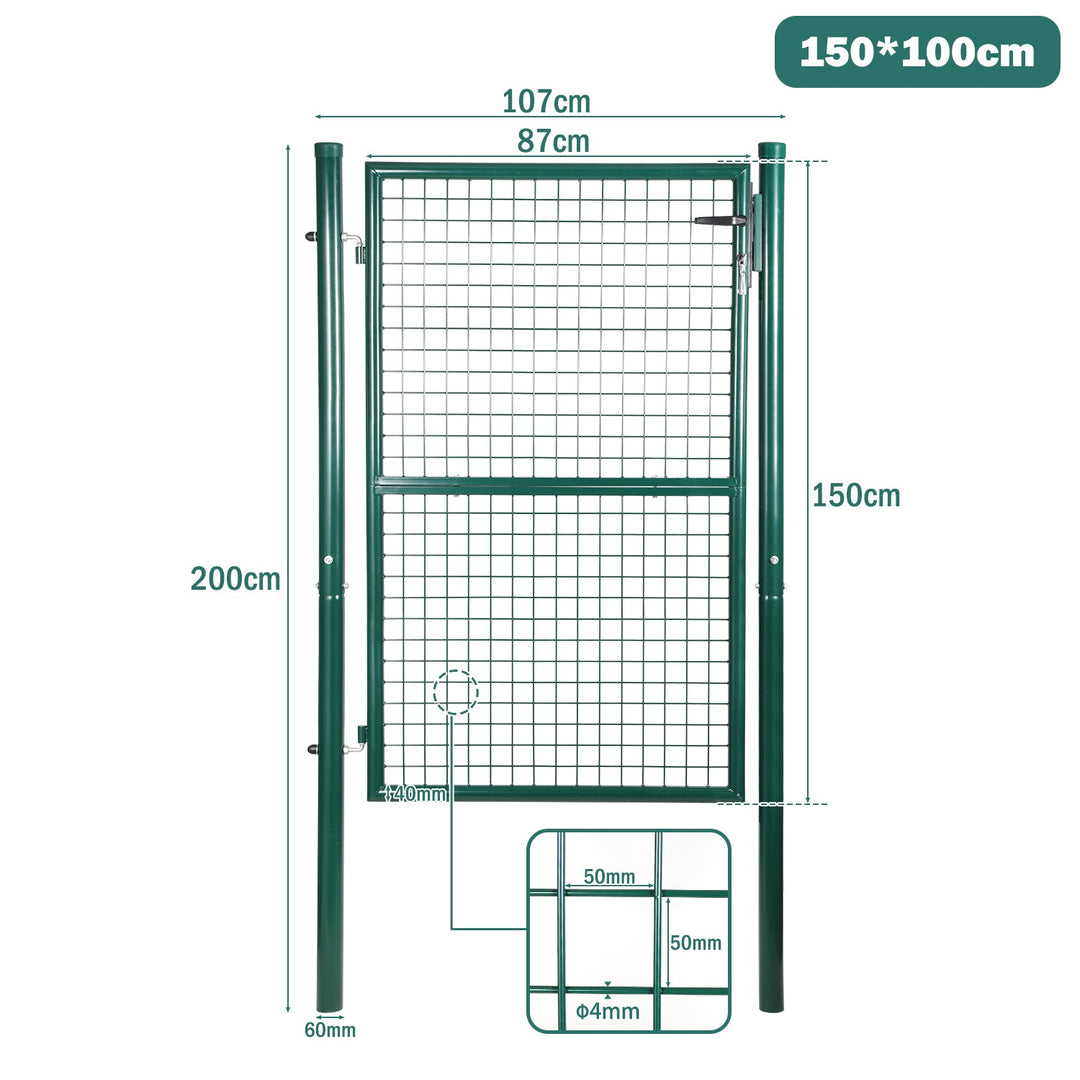 Garden gate Garden door Green Incl. lock | Stornfield