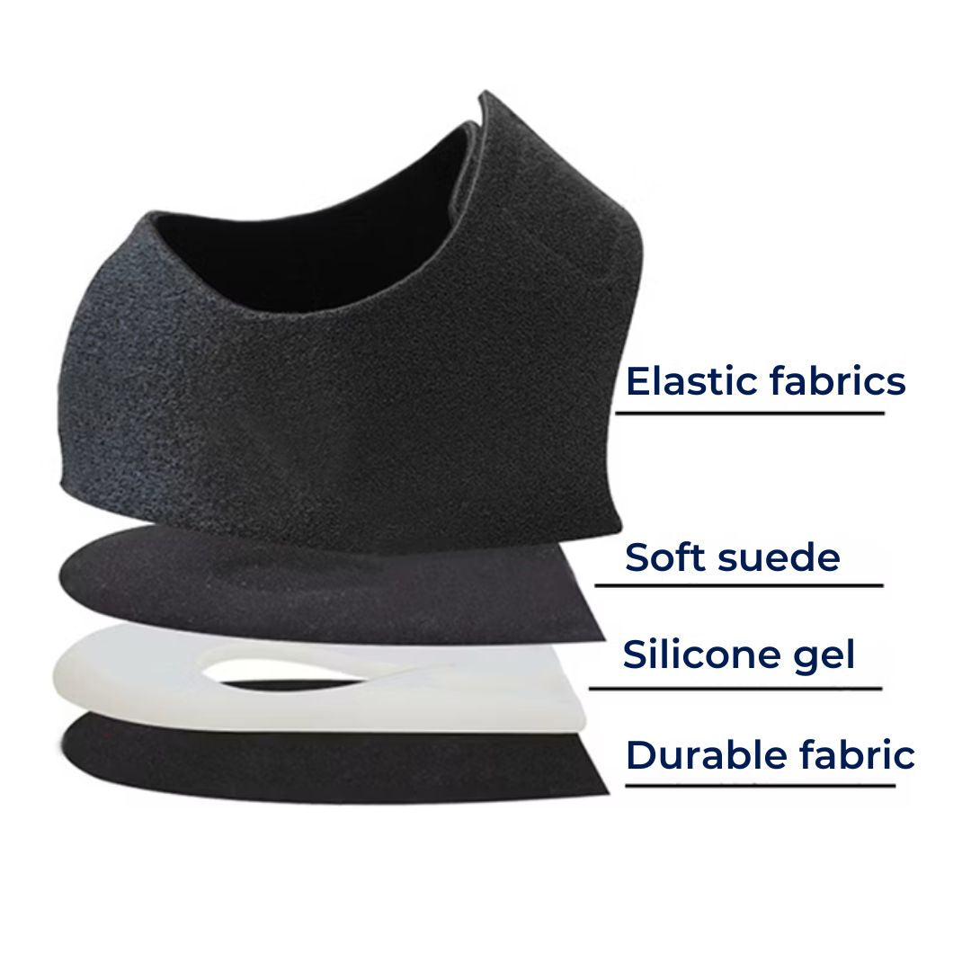 GelCush Heel Cups for Plantar Fasciitis | Soft Gel Inserts - for Heel Pain Relief and Shock Absorption Stornfield