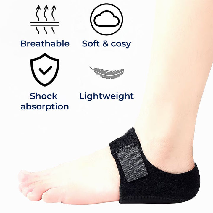 GelCush Heel Cups for Plantar Fasciitis | Soft Gel Inserts - for Heel Pain Relief and Shock Absorption Stornfield