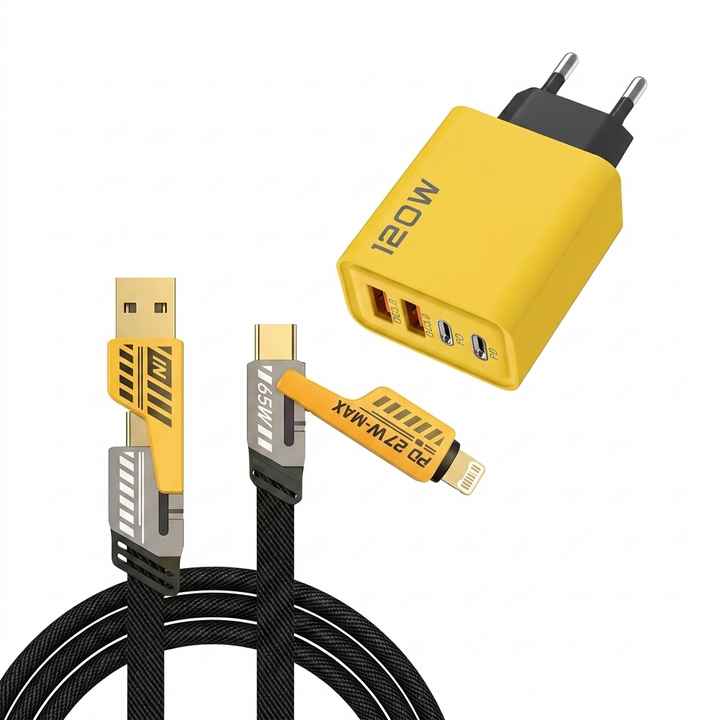120W USB fast charger with 4 ports | Stornfield