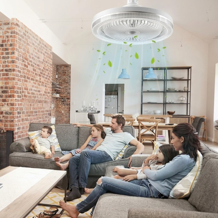 LED Ceiling Fan for Screw-In Installation – No Electrician Needed, Includes Remote Control | Stornfield