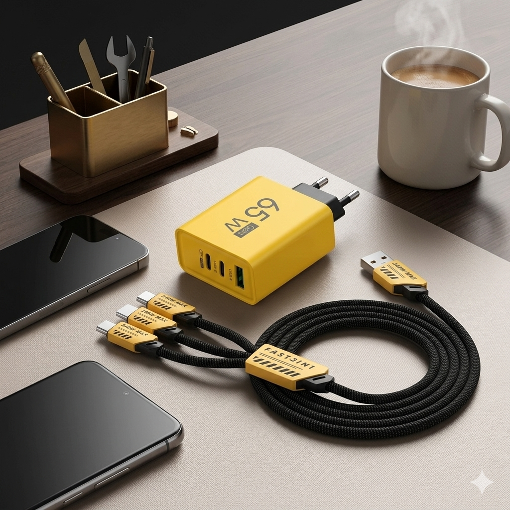 120W USB fast charger with 4 ports | Stornfield
