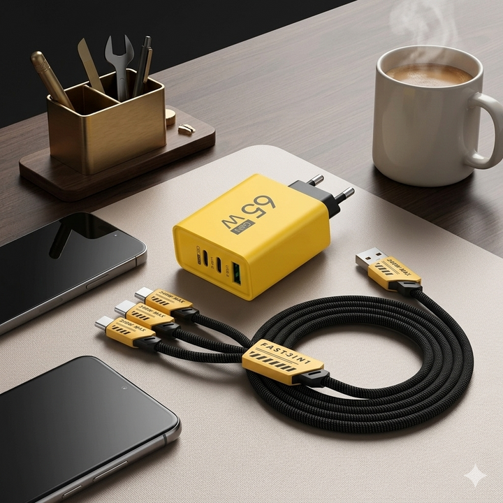 120W USB fast charger with 4 ports | Stornfield