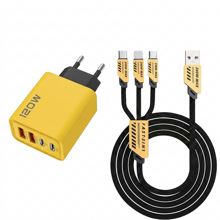 120W USB fast charger with 4 ports | Stornfield