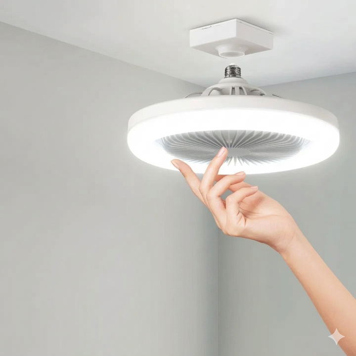 LED Ceiling Fan for Screw-In Installation – No Electrician Needed, Includes Remote Control | Stornfield