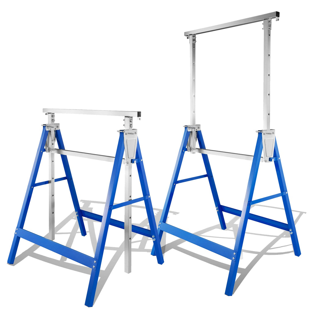 2x Scaffold Stands Folding Stands 7-fold height adjustable | Stornfield