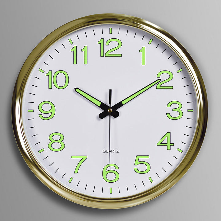 Stornfield | Luminous Silent Wall Clock – Perfect for Classrooms and Offices