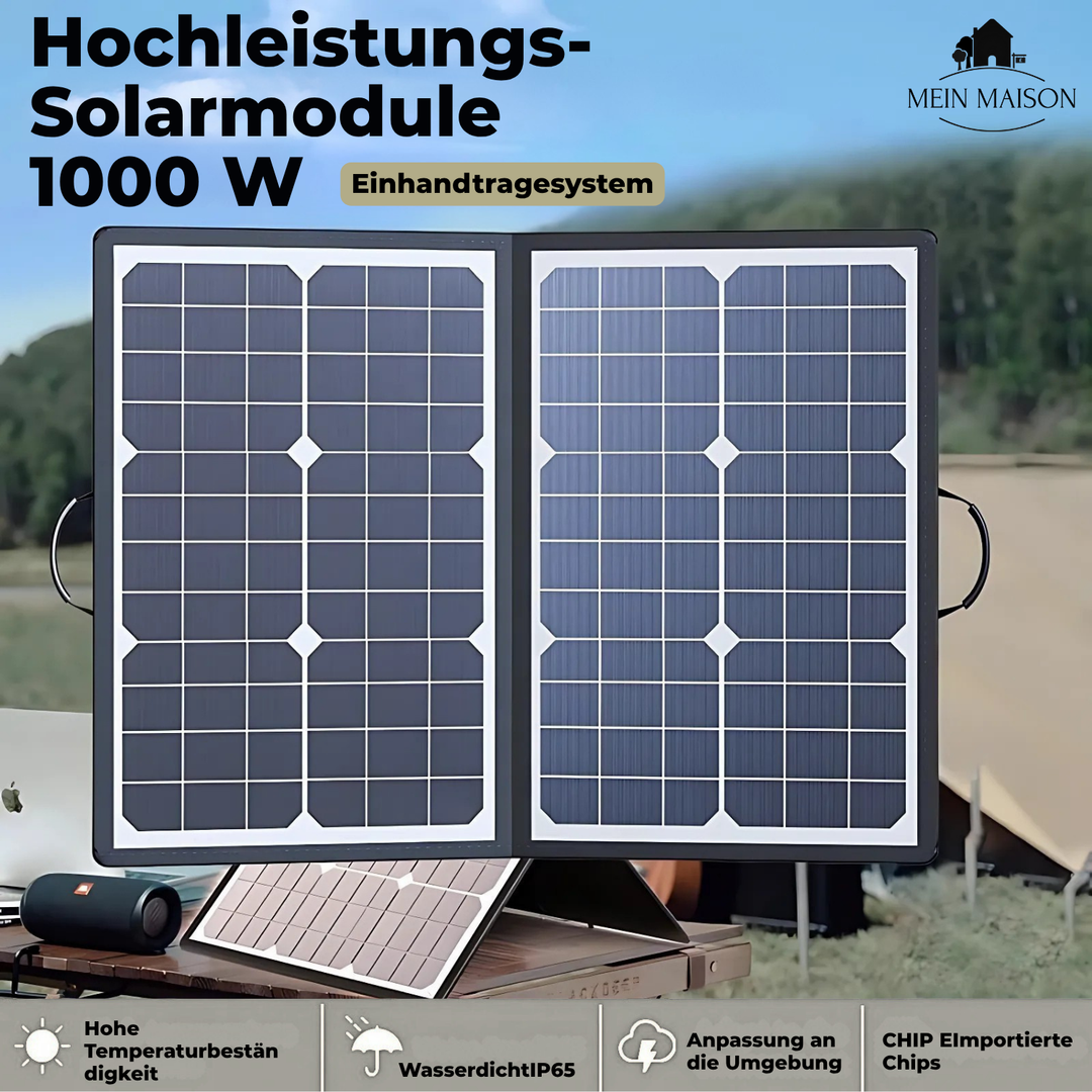 PowerFlex 1000W Foldable Solar Panel – Portable Solar Power for Camping and Outdoor | Stornfield