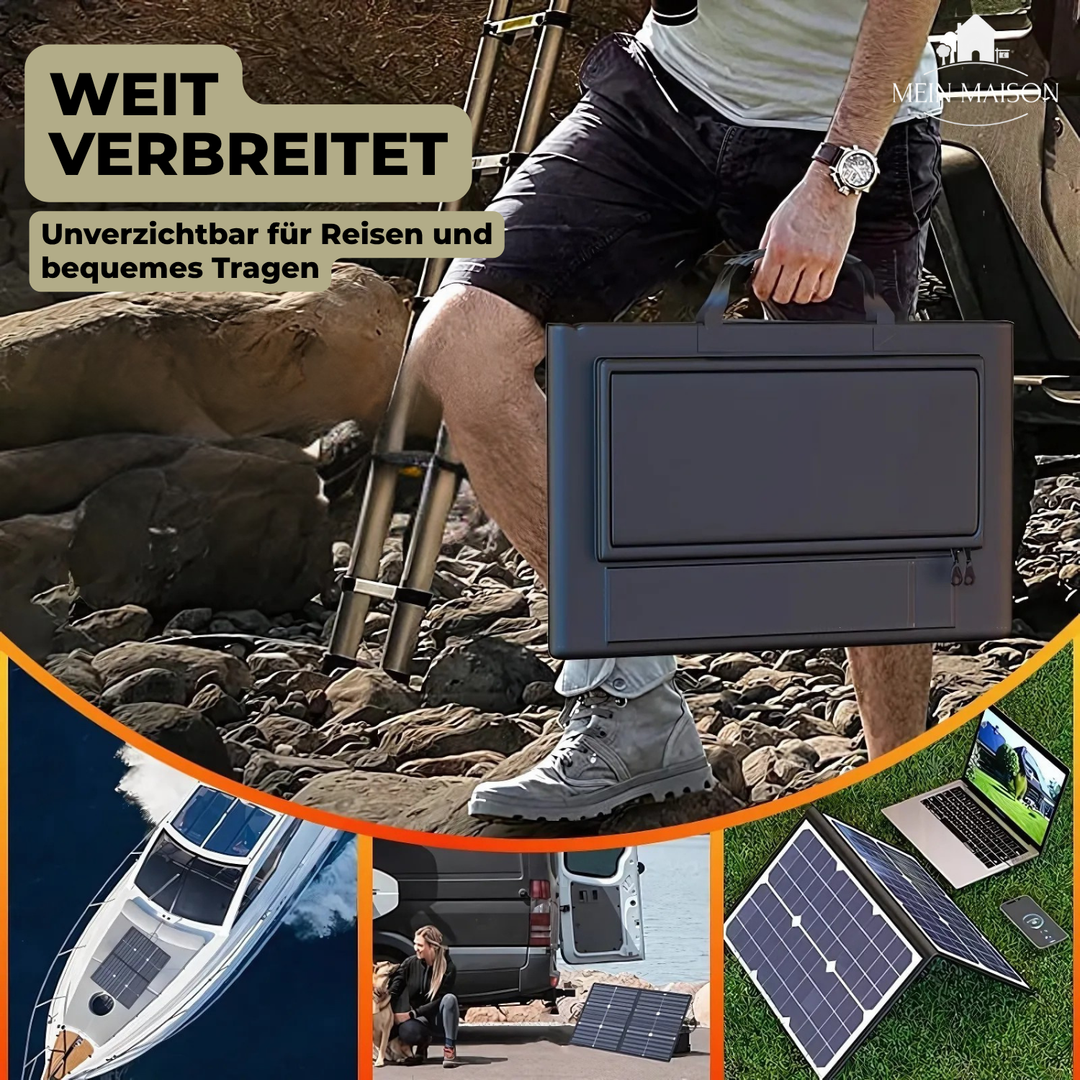 PowerFlex 1000W Foldable Solar Panel – Portable Solar Power for Camping and Outdoor | Stornfield
