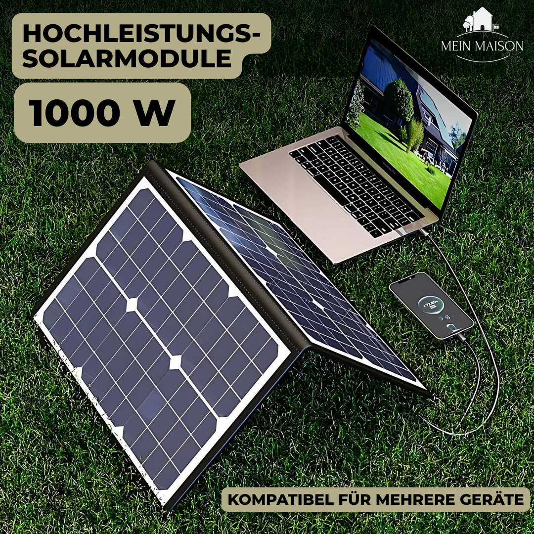 PowerFlex 1000W Foldable Solar Panel – Portable Solar Power for Camping and Outdoor | Stornfield