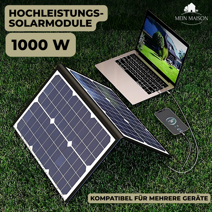 PowerFlex 1000W Foldable Solar Panel – Portable Solar Power for Camping and Outdoor | Stornfield