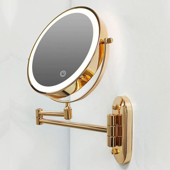 Stornfield | GlamGlow Deluxe LED Makeup Mirror – Magnifying Vanity Mirror with Dimmable Light