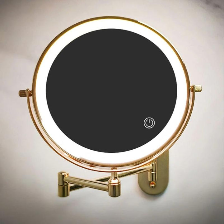 Stornfield | GlamGlow Deluxe LED Makeup Mirror – Magnifying Vanity Mirror with Dimmable Light