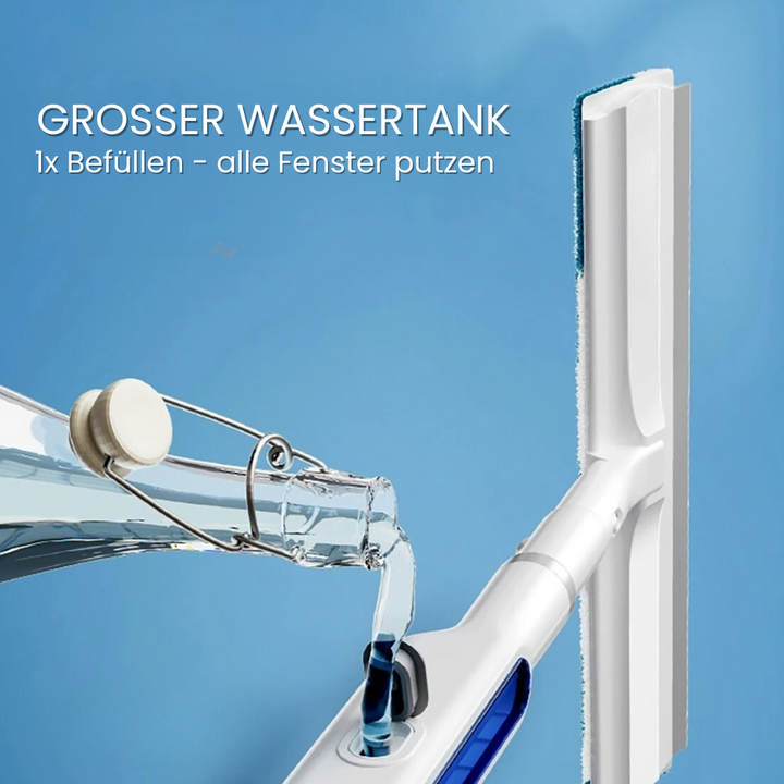 3-in-1 Rotatable Window Cleaner with Telescopic Handle and Spray Function | Stornfield