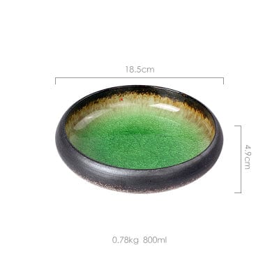 Glazed bank deep plates | Stornfield