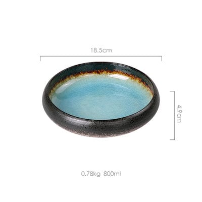 Glazed bank deep plates | Stornfield