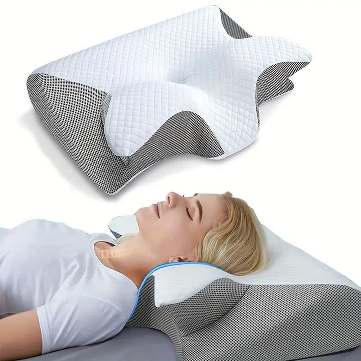 CloudRest - Ergonomic Memory Foam Pillow for Neck and Shoulder Support Stornfield