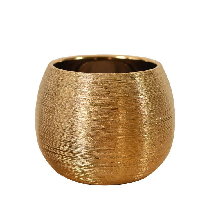 Stornfield | Gold Plated Flower Pot