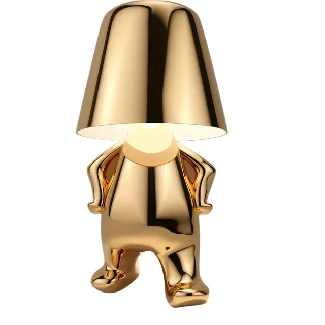 Modern LED table lamp in sculpture design – Decorative statue lamp for living room | Stornfield