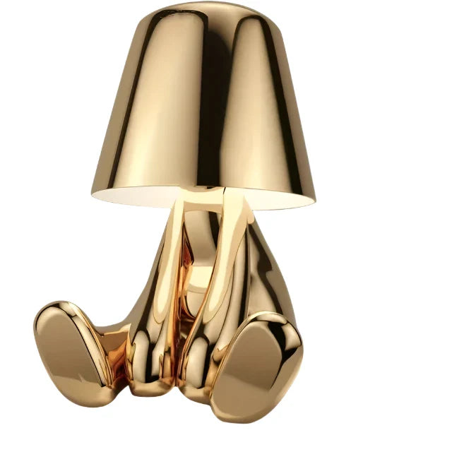 Modern LED table lamp in sculpture design – Decorative statue lamp for living room | Stornfield